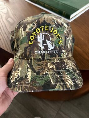 Camo Coyote Joe's Charlotte Embroidered Cap